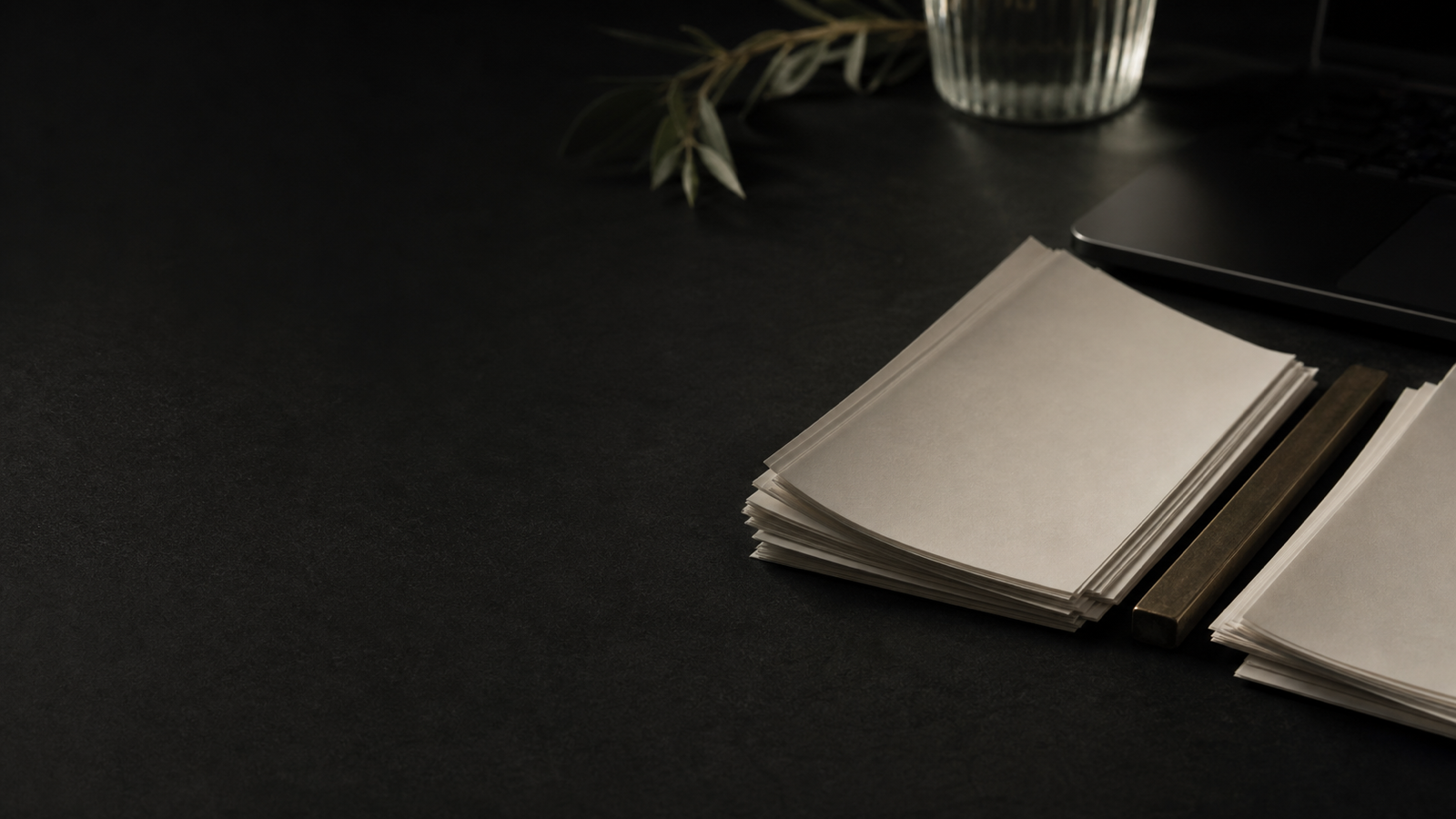 Dark editorial contract workspace with an analytical lens and a separate human review path